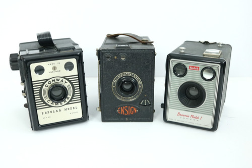 Set vintage retro box - of,