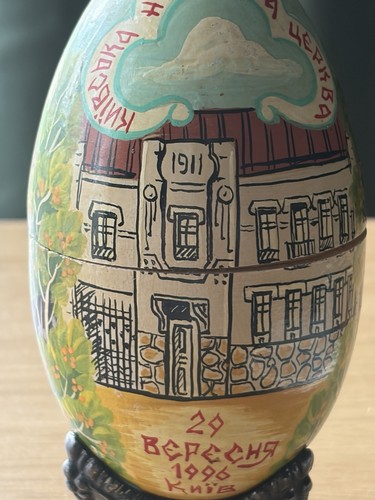 Vtg hand painted wooden - hand,