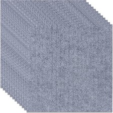 YAYODS Carpet Tiles 50 Pcs Light Grey 30x30cm Square Flooring Durable & Refined
