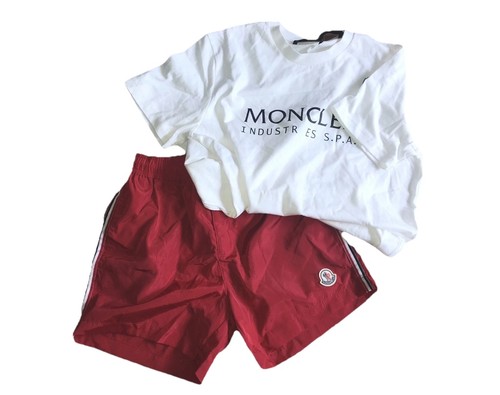 Red mens swim set shorts - shorts, and