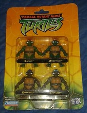 2002 * SET OF ALL 4 MINI FIGURES (MOC) * TEENAGE MUTANT NINJA TURTLES TMNT