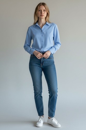 Ladies shirts blouse cotton - ladies,