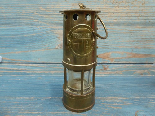 Miniature brass miners - brass,