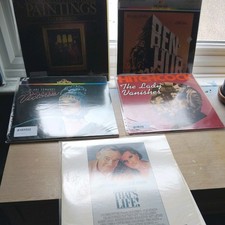 5x LaserDiscs - Job Lot including Ben Hur (1959, 211 minutes)