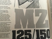 CZ 125 150 ENGINE MOTORCYCLE MAGAZINE ARTICLE.