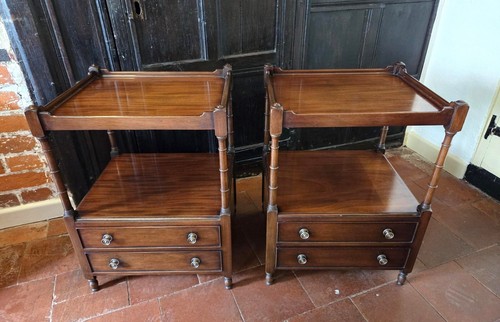 Pair mahogany 20th - of,