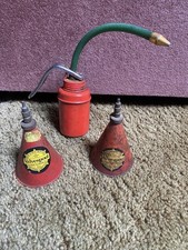 Vintage Valvespout Oiler Leakproof Tin Metal Oil Cans