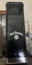 Vintage Jack Daniels Black Mesh Tennessee Whiskey Empty Metal Bottle Tin 70cl