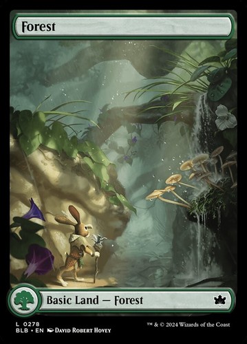 Mtg forest full art basic - forest,