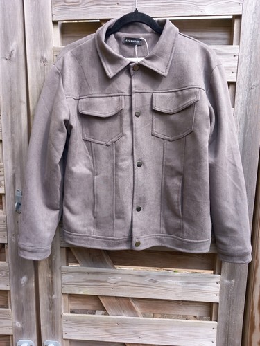 Grey taupe faux suede - taupe,