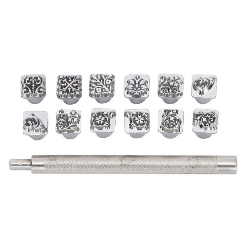 12pcs leather embossing tools - leather,