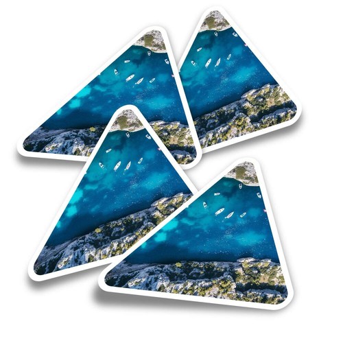 Triangle stickers yachts - stickers,