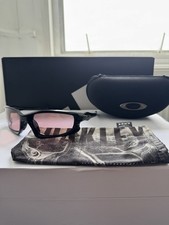 Oakley Split Jacket Sunglasses Black Frame Silver Icon Pink Lens