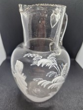 Mary Gregory Antique Glass Jug 16.5 Cm In Height