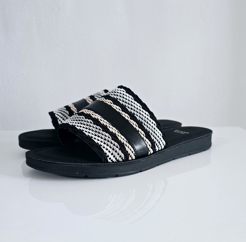 Womens black white - black,