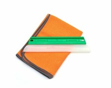 One Pass, Horse & Livestock Body Blade & Sweat Scraper. Bonus XL Microfiber Towe