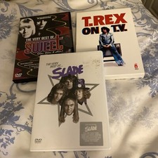 5 X Glam Rock DVDs Sweet, Slade, T Rex Etc