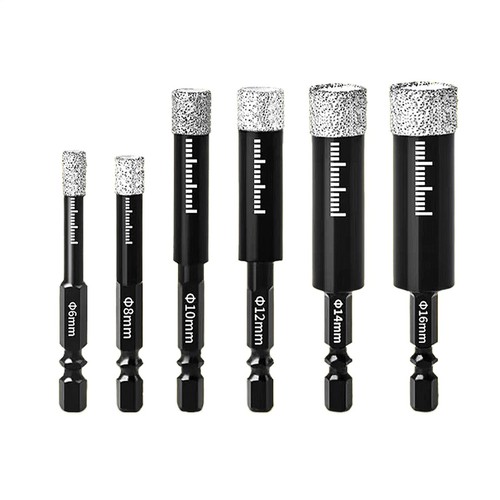 Saw drill bit set - set, shank