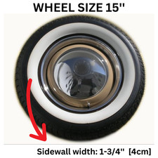 15" Tire Trim White wall Set