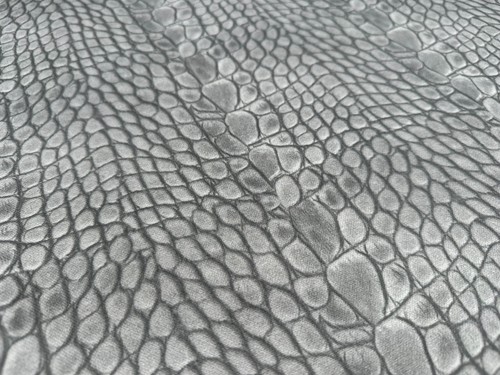 Grey snake skin digital print - grey,