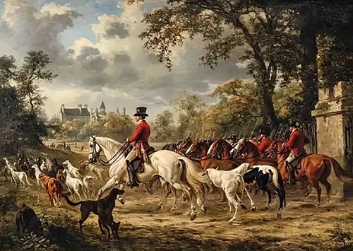 Horse hounds vintage - horse, &