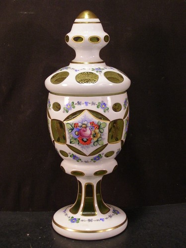 Vintage bohemian cased glass - cased,