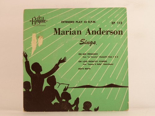 Marian anderson sings - marian,
