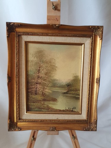 Oil painting canvas river - oil,