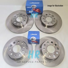 FRONT REAR BRAKE DISCS & PAGID PADS SET FOR FORD S-MAX ZETEC 1.6 TDCI 2006-14