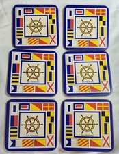 Pimpernel Coasters Sea Princess good Condition Set Of 6 Boxed. 