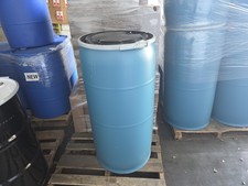 New 77 Gallon Poly Drum Open