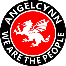 ENGLAND CAR STICKER ANGELCYNN "THE PEOPLE" WHITE DRAGON (BD) - Anglo-Saxon