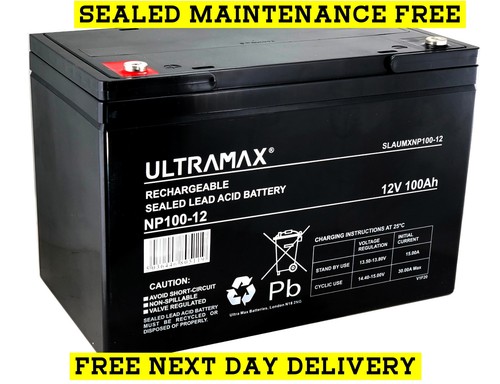 12v 100ah sealed lead acid - 100ah,