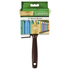 Harris Fence Transform 4 Pack of 4" Block Brush Timbercare Wood Stain Varnish
