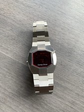 Vintage Red Led Compu Chrone Watch Sor Spares Superb Condition