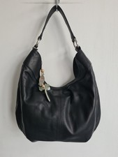 Radley Real Leather Hobo Slouchy Shoulder Bag Medium Black Bag 