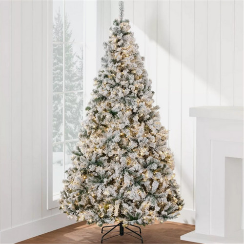 Luxury snow flocked christmas - luxury,
