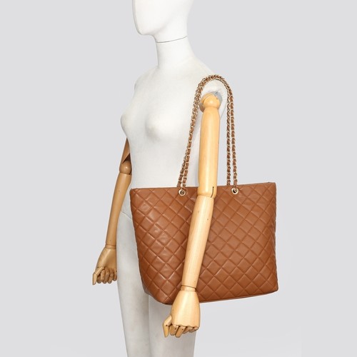 Elegant quilted faux - faux, leather