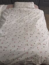 The Little White Company White Rosebud Cot Duvet Set & Matching Pillowcase