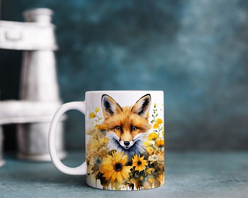 Watercolour fox - fox, 04