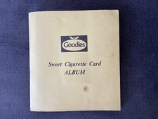 Goodies Sweet Cigarette Cards x 18 in Collectors Album- All in VGC