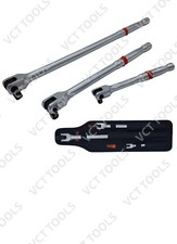 3pc Breaker Bar Set, 1/4''