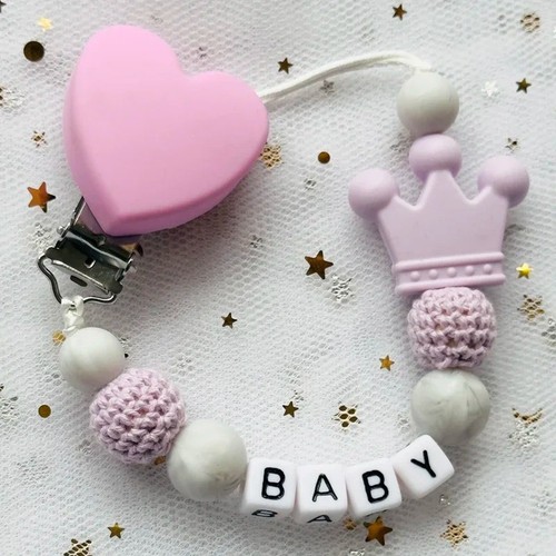 Personalised dummy clip - clip, wooden