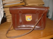 Brown Leather School Satchel