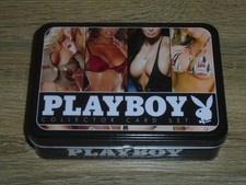 PLAYBOY Playing Cards Set (2 Packs) + Tin Victoria Silvstedt Claire Sinclair Etc