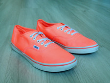 VANS Authentic Lo-Pro Ladies Trainers Orange Size 6 / 39