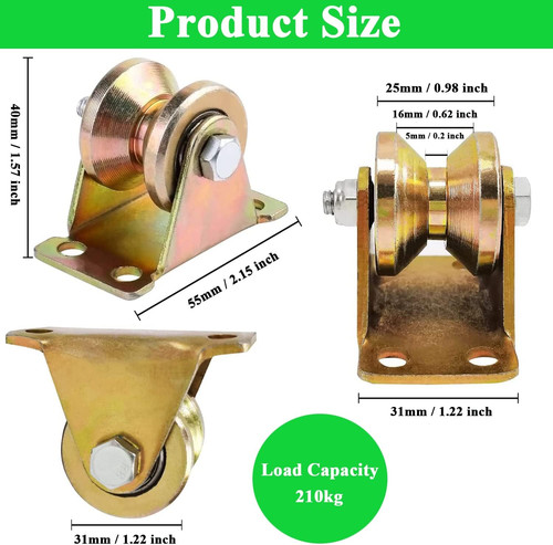 Pcs groove pulley wheels - 4,