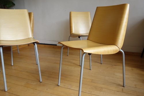 Plank stacking chair italian - stacking,