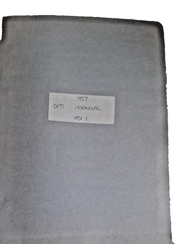757 operations manual - 757,