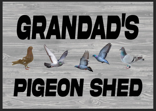 Personalised pigeon loft shed - pigeon,